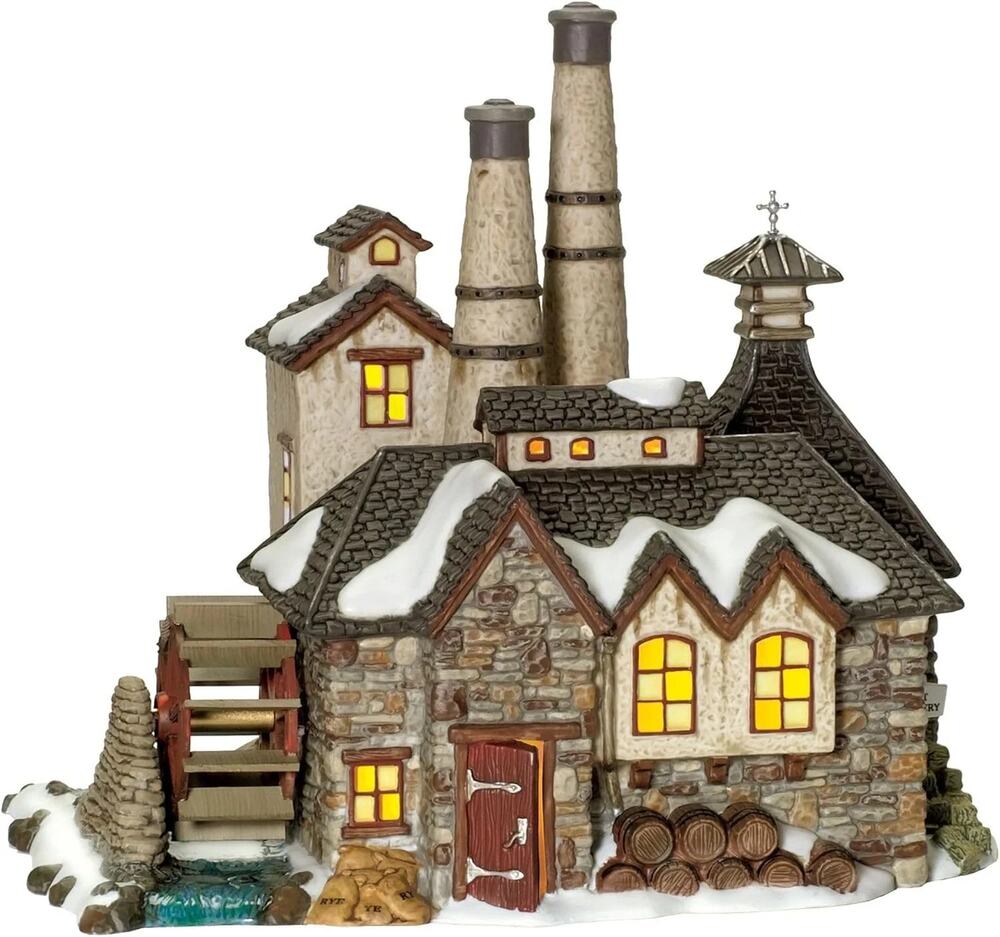 Department 56 Dickens' Village London Gin Distillery #58746 W/Cord Works